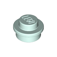 Lego Plate Round 1 x 1 with Solid Stud / Light Aqua