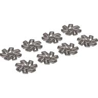 Lego Wheel Covers 7 Spoke Left and Right [Complete Set] / Flat Silver
