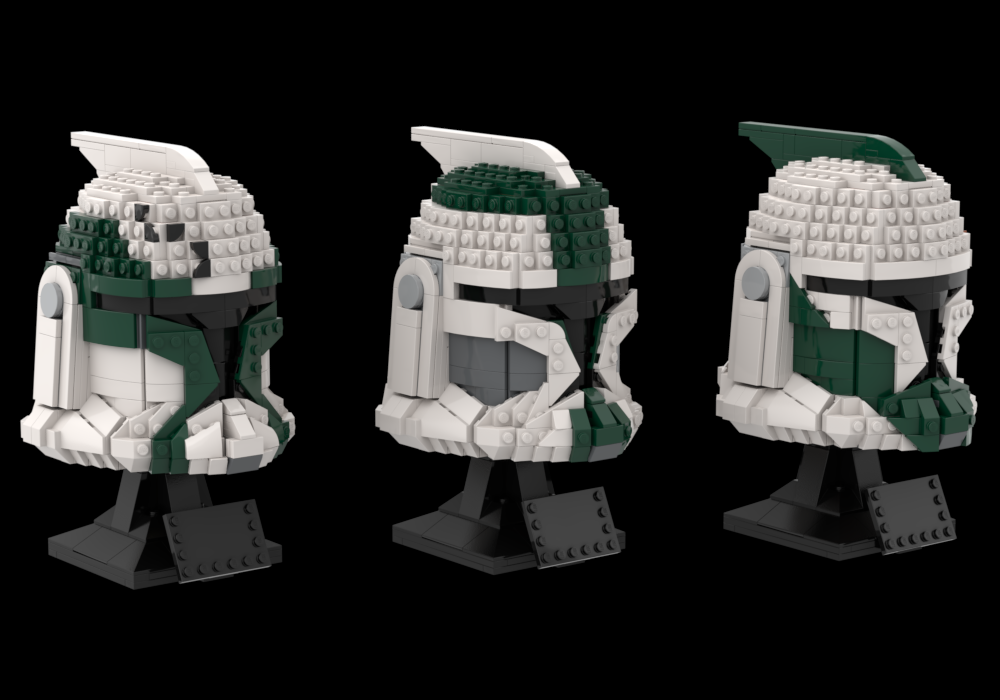 Lego 41st Elite Corps (Green Company) Phase 1 Helmet Bundle