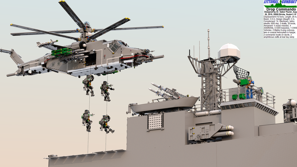 Lego Large Scale Littoral Gunboat