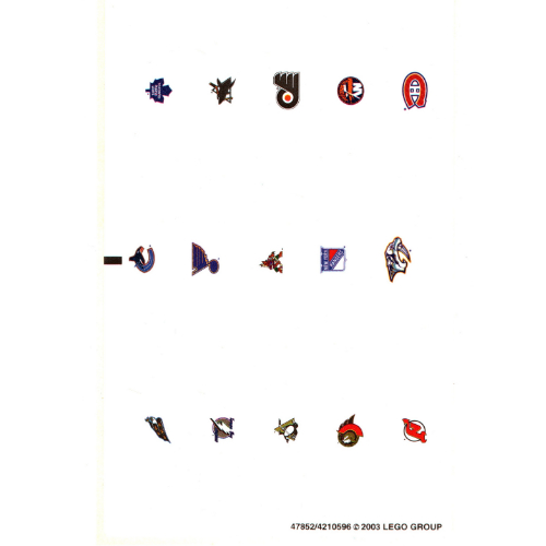 Lego Sticker Sheet 1 for Sets 10127-1, 65182-1 / [No Color/Any Color]