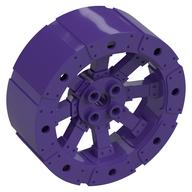 Lego Wheel Wagon Viking with 12 Holes [7 Studs Diameter] / Dark Purple