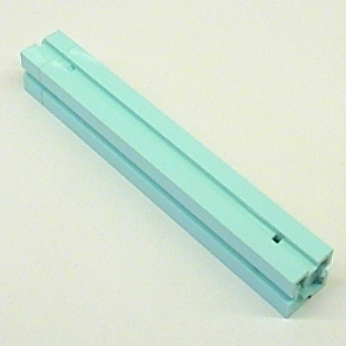 Lego Support Assembly, Column 2 x 2 x 12 Grooves on all Sides and Top Peg insert / Aqua
