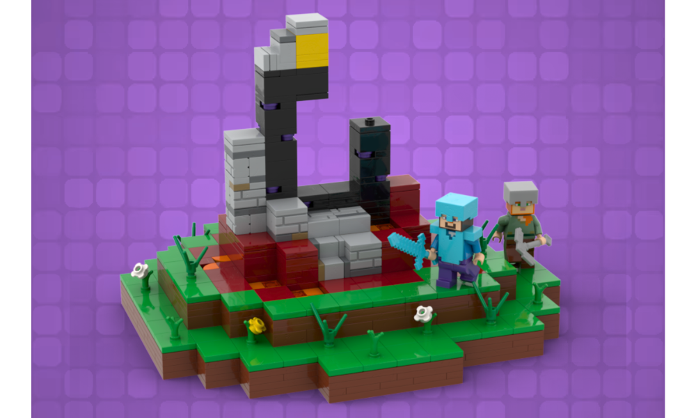 Lego Ruined Portal Diorama