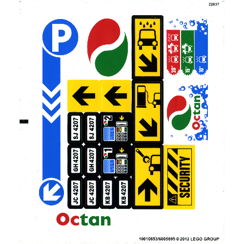 Lego Sticker Sheet for Set 4207-1
