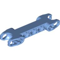 Lego Technic Axle and Pin Connector 2 x 7 with Two Ball Joint Sockets, Squared Ends, Open Side Axle Holes / Medium Blue
