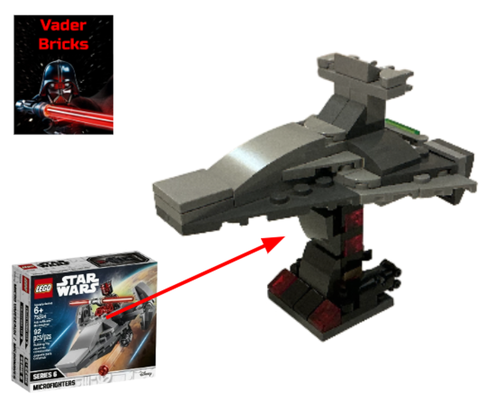 Lego Micro Star Destroyer with Stand (75224 Alt)