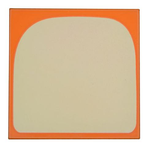 Lego Tile 4 x 4 with Bright Light Yellow Curved Panel (Stomach) Pattern
