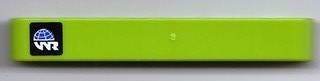 Lego Technic, Liftarm Thick 1 x 7 with Globe and White 'WR' World Racers Logo Pattern Model Right (Sticker) - Set 8899 / Lime