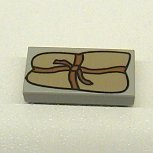 Lego Tile 1 x 2 with HP Bag Print