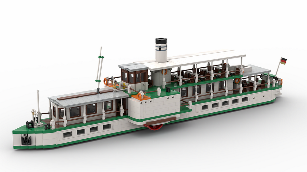 Lego Saxony Steam-Ship / Sächsisches Dampfschiff
