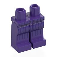 Lego Hips and Dark Purple Legs with Dark Blue Stripes Print