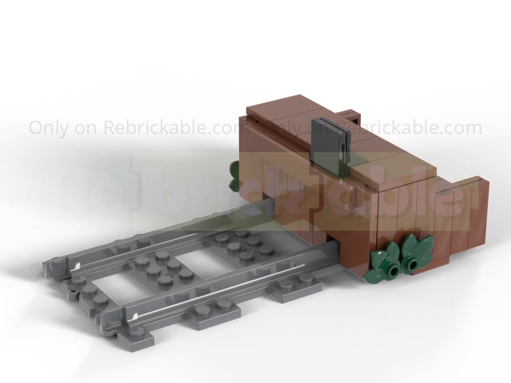 Lego wooden buffer stop