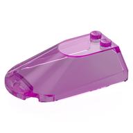 Lego Windscreen 4 x 6 x 1 1/3 / Trans-Dark Pink