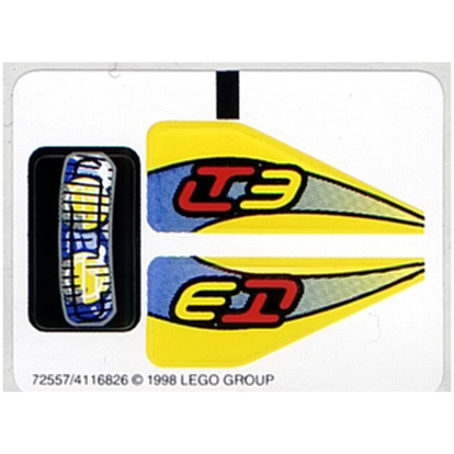 Lego Sticker Sheet for Set 8251-1 / [No Color/Any Color]