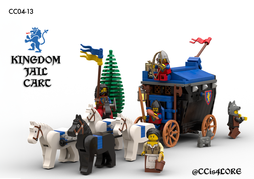 Lego kingdom jail cart