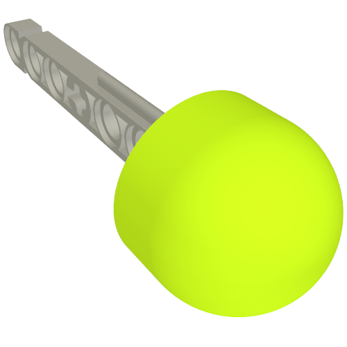 Lego Projectile, Technic Competition Arrow, Beam Shaft with Solid Lime Rubber End