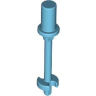 Lego Bar 3L with Handle, Stop Ring and Side Stops (Minifig Ski Pole) / Medium Azure