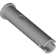 Lego Technic Pin Long 3l, No Friction Ridges, with Stop and Hole / Light Bluish Gray