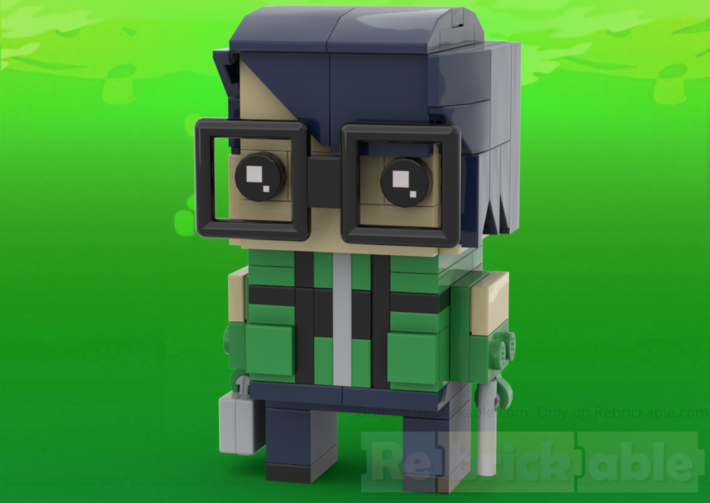 Lego Jin Shirato BrickHead - Persona 3