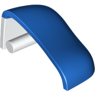 Lego Animal Body Part, Wing, Left, Penguin with White Shoulder Pattern (Mario Suit) / Blue