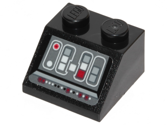 Lego Slope 45 2 x 2 with SW Millennium Falcon Control Panel Pattern (Sticker) - Sets 75105 / 75257