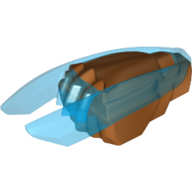 Lego Weapon Ninjago Time Blade with Trans-Dark Blue Claws and Blades Pattern
