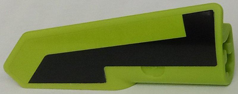 Lego Technic, Panel Fairing #21 Very Small Smooth, Side B with Black Stripe Pattern (Sticker) - Set 42138