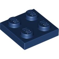 Lego Plate 2 x 2 / Dark Blue