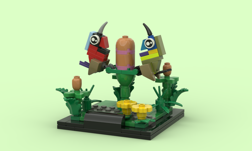 Lego Ornate and Crimson Sunbirds