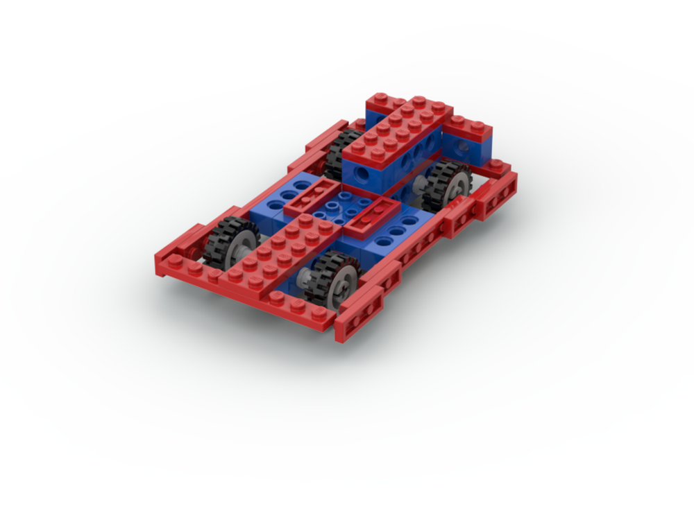 Lego Blue & Red Go-Kart