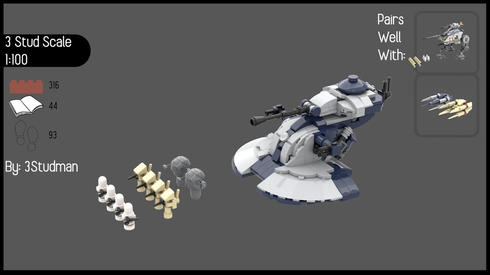Lego 3 Stud Scale AAT