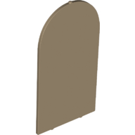 Lego Glass for Frame 1 x 6 x 7 with Bow / Dark Tan