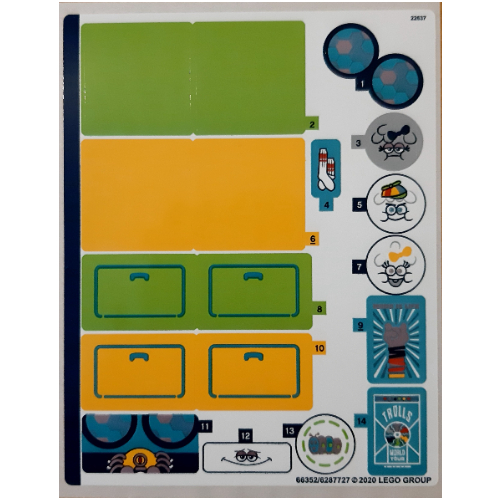 Lego Sticker Sheet for Set 41256-1
