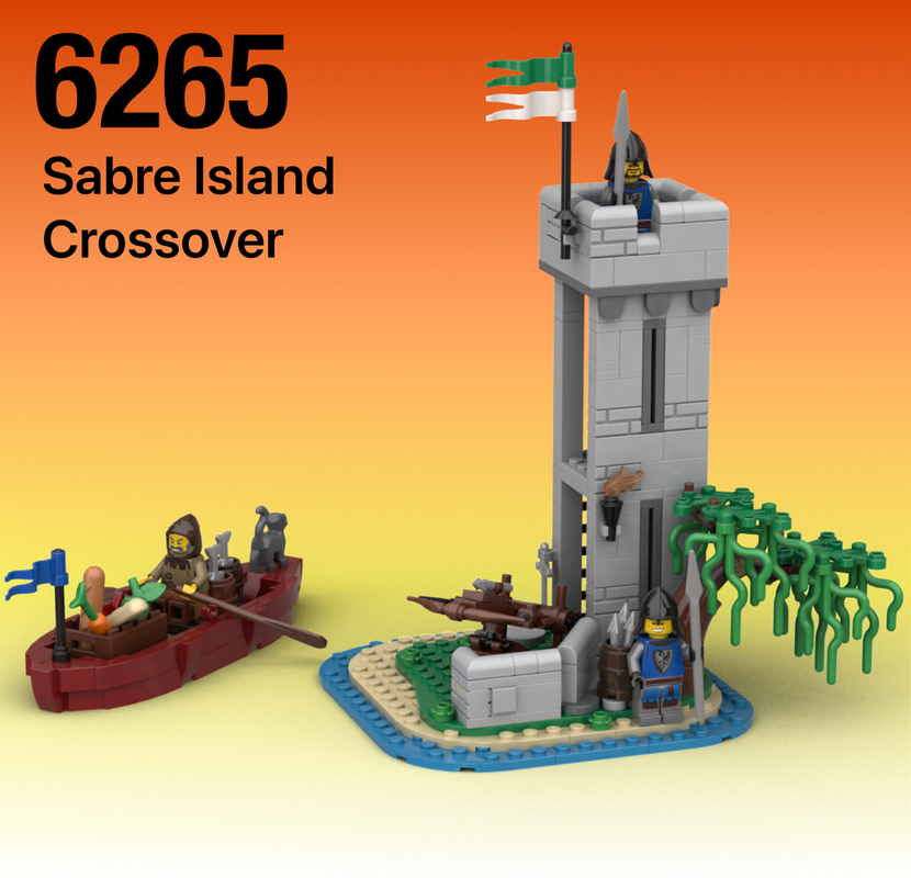 Lego 6265 Medieval Sabre Island Castle Crossover