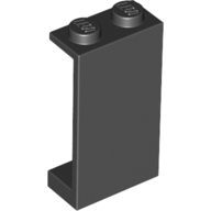 Lego Panel 1 x 2 x 3 - Solid Studs / Black