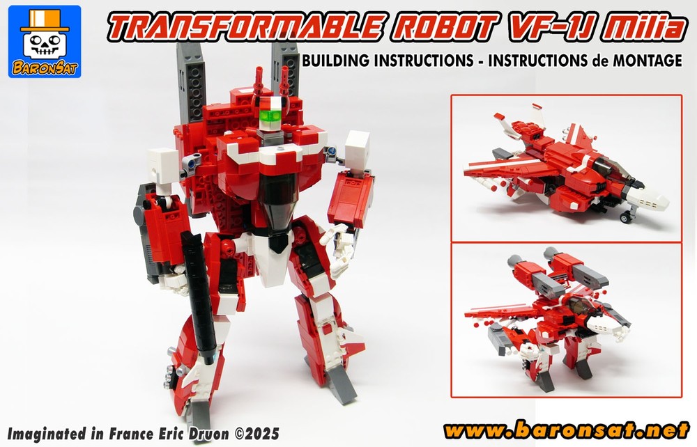 Lego RB Macross / Robotech Transformable Fighter VF-1J Milia Version