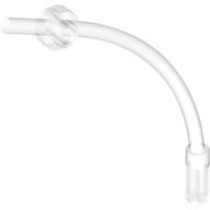 Lego Bar Curved with Axle End and 1 x 1 Round Plate / Trans-Clear