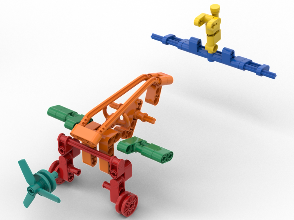 Lego Black technic Plane