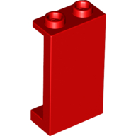 Lego Panel 1 x 2 x 3 [Side Supports / Hollow Studs] / Red