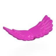 Lego Animal / Creature Body Part, Wings Double Layer with Anti-Stud / Dark Pink