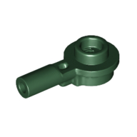 Lego Plate Round 1 x 1 with Hollow Stud and Horizontal Bar 1L / Dark Green