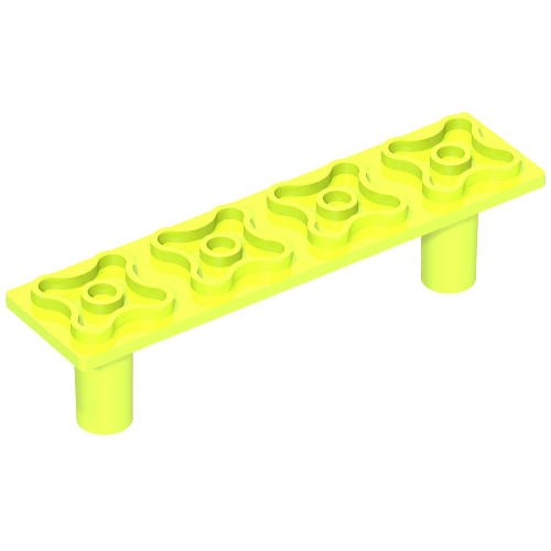 Lego Scala, Support, Bed 2 x 8 x 1 2/3 / Medium Lime
