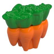 Lego Duplo Food Carrots with Bright Green Leaves