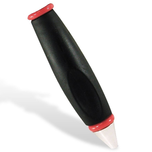 Lego Pen Body, with Chrome Tip, Red Ends / Black