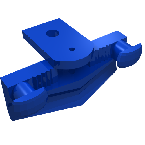 Lego Train Buffer Beam with Plow [No Magnet]