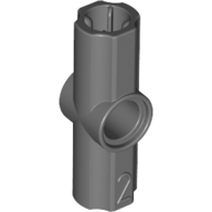 Lego Technic Axle and Pin Connector Angled #2 - 180° / Dark Bluish Gray