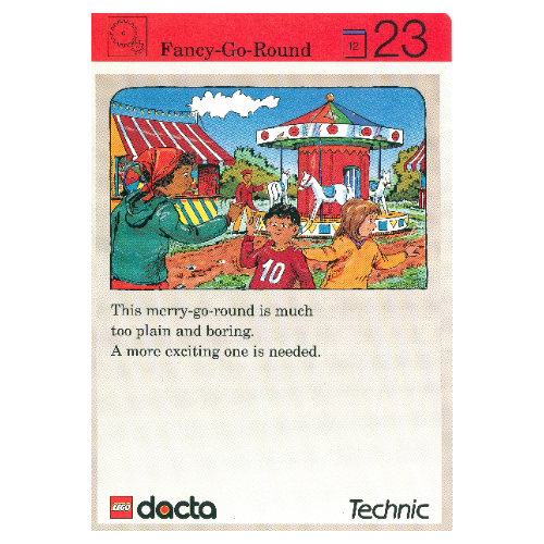 Lego Activity Card, Set 9603, Invention 23 - Fancy-Go-Round