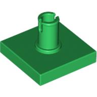 Lego Tile Special 2 x 2 with Top Pin / Green