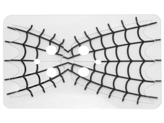 Lego Plastic Cape and Collar with Black Spider Web Pattern, Sheet of 2
